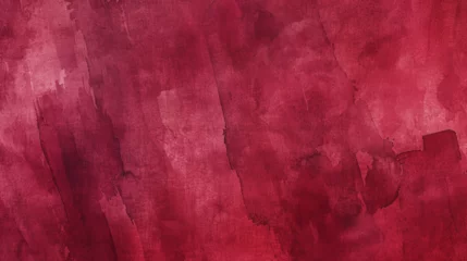 Fotobehang dark red watercolor background, clean Paper texture © Adrionova