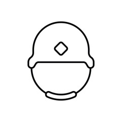 Obraz na płótnie Canvas Army Helmet vector icon