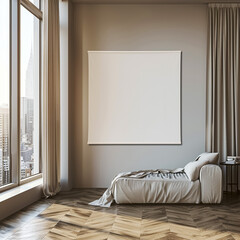 empty room with white wall and window