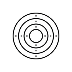 Dartboard vector icon