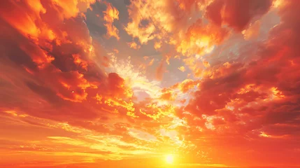 Selbstklebende Fototapeten Vibrant sunset sky © Ashley