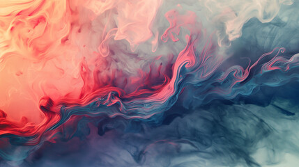 Smoke effect background colliding colors of pink and grey 16:9 banner