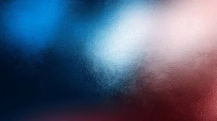 Tuinposter red blue gradient blurred with grain noise effect background, for art product design, social media, trendy,vintage,brochure,banner © Anastasija