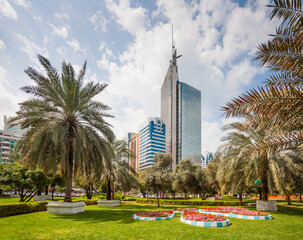 A Park in Abu Dhabi City