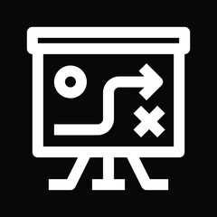 training board icon outline design