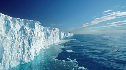 Melting Glaciers of North Pole. - obrazy, fototapety, plakaty