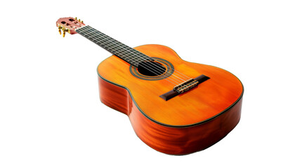 Fototapeta premium acoustic guitar isolated on a transparent background. PNG