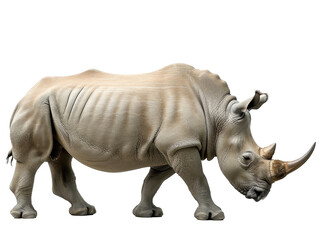 Obraz premium rhino isolated on a transparent background. PNG