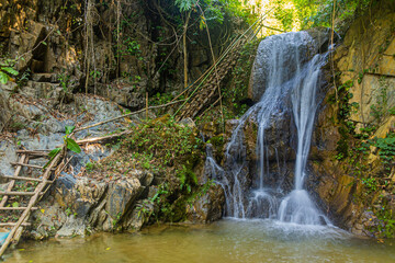 Waterfall near Donkhoun (Done Khoun) village near Nong Khiaw, Laos