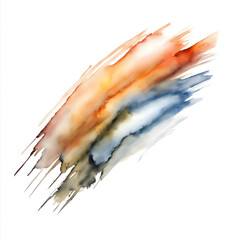 watercolor brushstroke on a white background