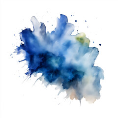 watercolor brushstroke on a white background