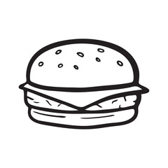 Hamburger handdrawn