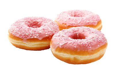 Obraz na płótnie Canvas donuts isolated on a transparent background. PNG