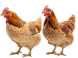 Fototapeta premium chicken and hen