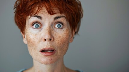 Portrait of a Surprised Woman