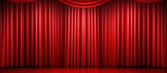 red curtains for entertainment
