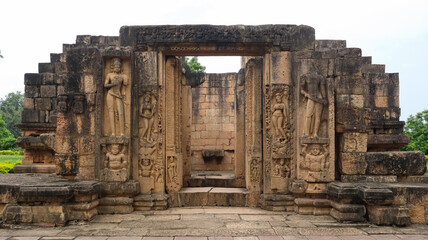 The Front View and Garbhagriha of Bhim Kichak Temple, 12th Century lord Shiva Temple, Malhar,...