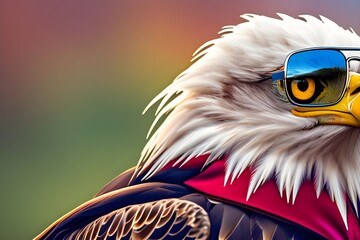 portrait of a bald eagle