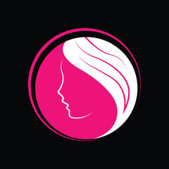 Beauty woman feminine logo