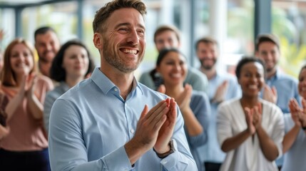 A Group Applauding at an Event
