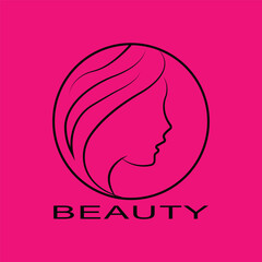 Beauty woman feminine logo