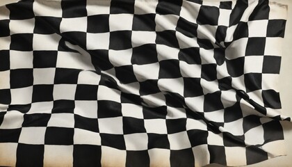 Obraz premium Victory Flag in Motor Racing, Watercolor