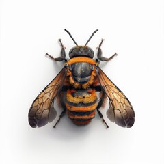 Photo of Bee isolated on white background
