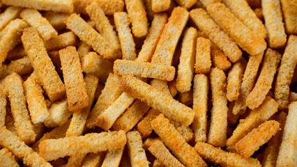  snack for beer crackers or croutons from bread with seasoning