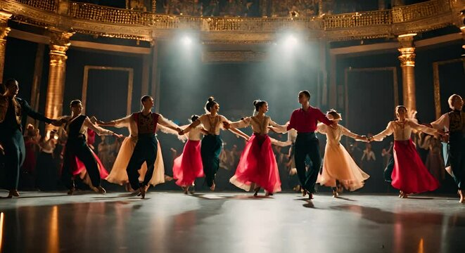 Dance in the royal palace.