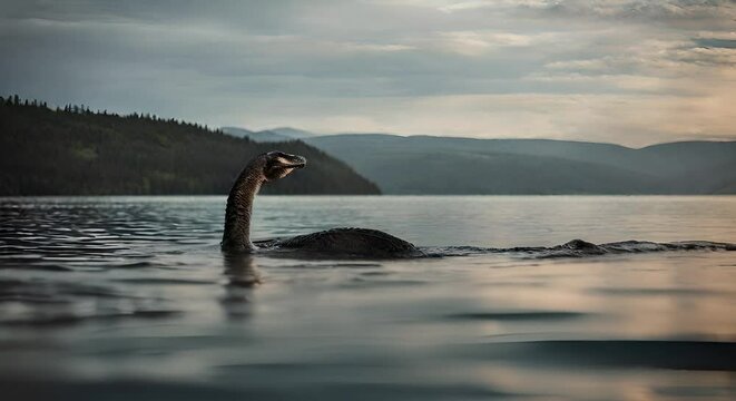 Loch Ness Monster. Scotland legend.