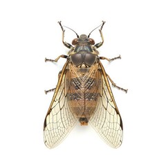 Photo of Cicada isolated on white background