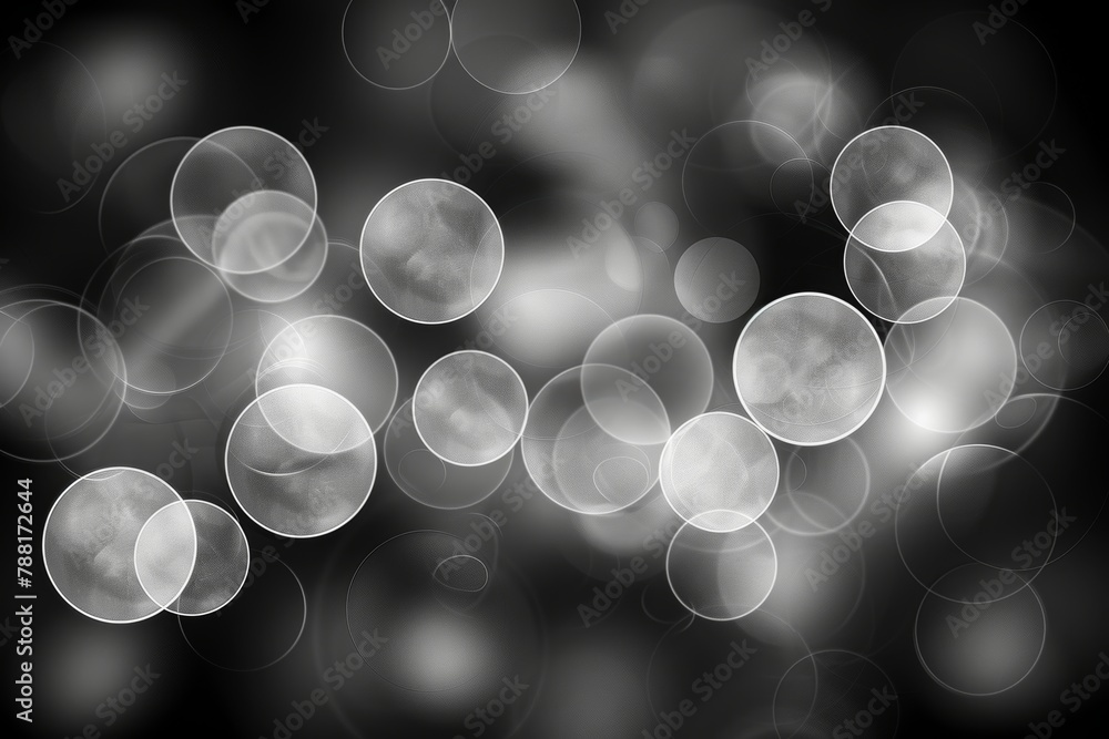 Poster abstract grey light bokeh background with blurred defocused effect for artistic design
