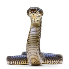 Photo of Cobra isolated on white background