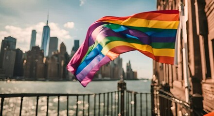 LGBT flag in New York.