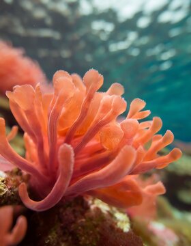 Close up einer Koralle unter Wasser
