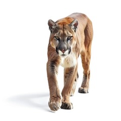 Photo of Cougar isolated on white background