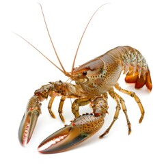 Photo of Crayfish isolated on white background