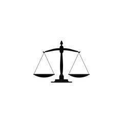Justice Scale icon isolated on transparent background