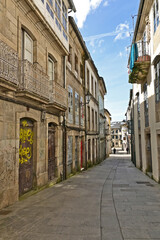 Lugo, Galizia, strade, case e vicoli del centro storico - Spagna