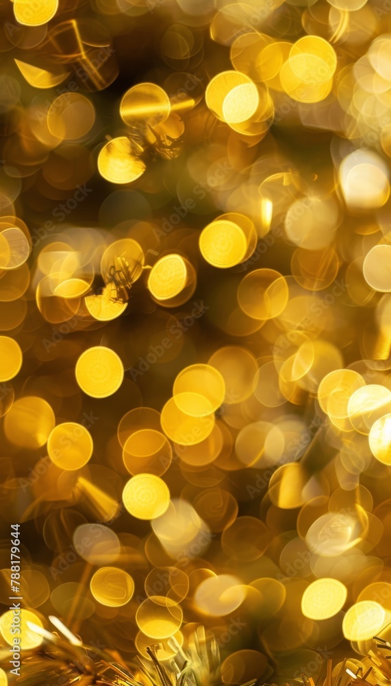 Poster abstract yellow light bokeh blur for creating artistic and captivating background designs