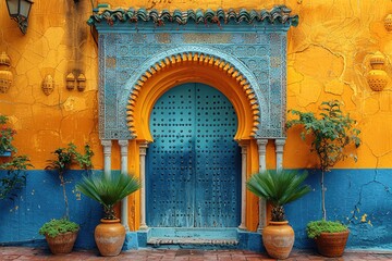 Culture background morocco arabic moroccan copy space for text