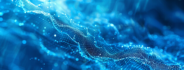Abstract surface waves, Digital waves, Business graph waves and technology graph, Abstract blue...