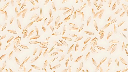Rice seamless pattern for background, fabric, wrapping paper. Concept simple rice grain pattern on light background. print and web design with traditional wealth and happiness symbol  - obrazy, fototapety, plakaty