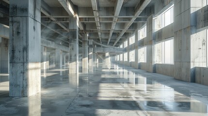 Obraz premium Efficient structural analysis is essential for ensuring the stability and longevity of engineering projects.