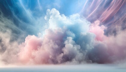 ai generative of a cloudscape with pastel cloud - obrazy, fototapety, plakaty