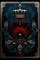 Find Your Path Tarot Deck for Guidance in high resolution isolated on a dark background