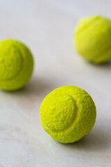 Tennis ball candy. Sweets and candies in the form.