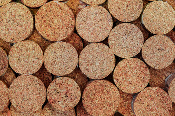 wine corks making an awesome unique and unusual background, wall art