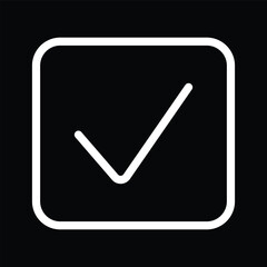 check box icon vector outline