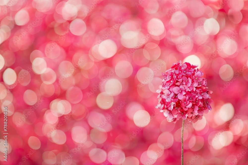 Aufkleber vivid red bokeh lights artistically defocused for captivating abstract background display